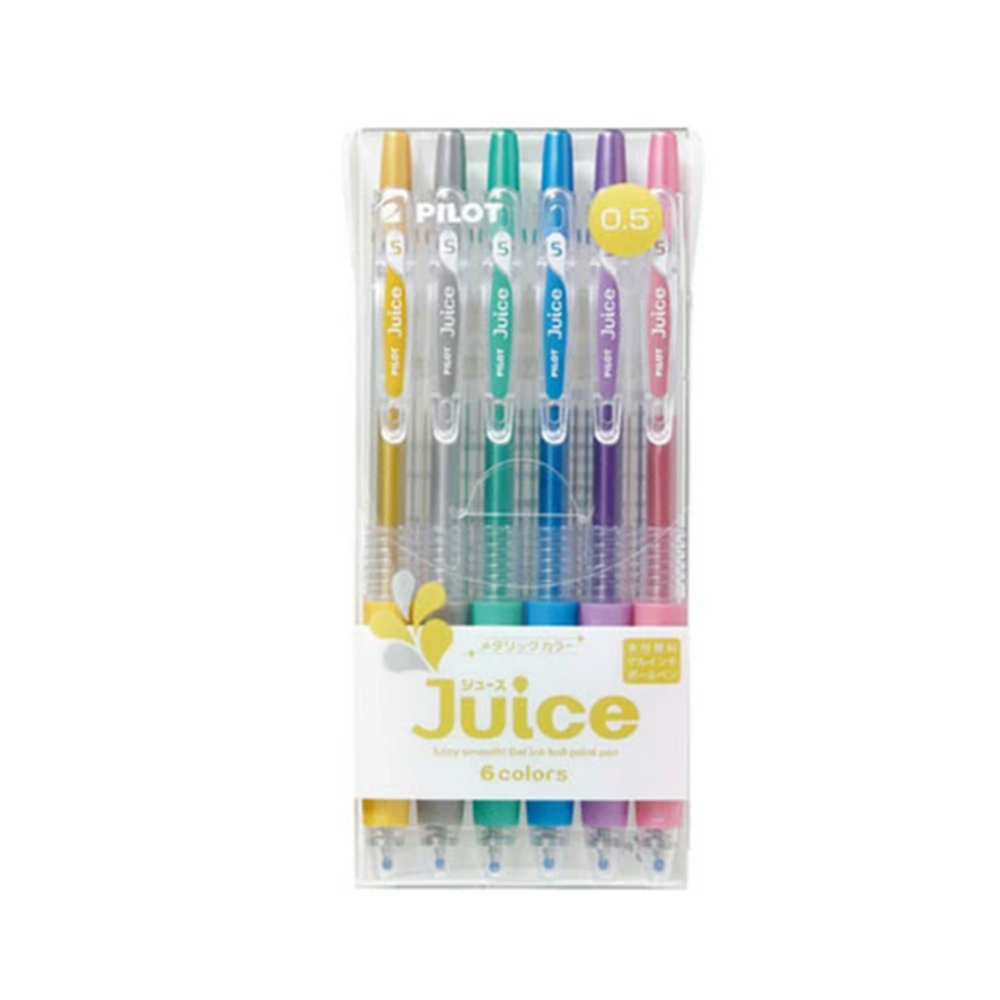Pilot Juice 6 Metallic Color Simli Parlak Kalem Seti 0.5 mm