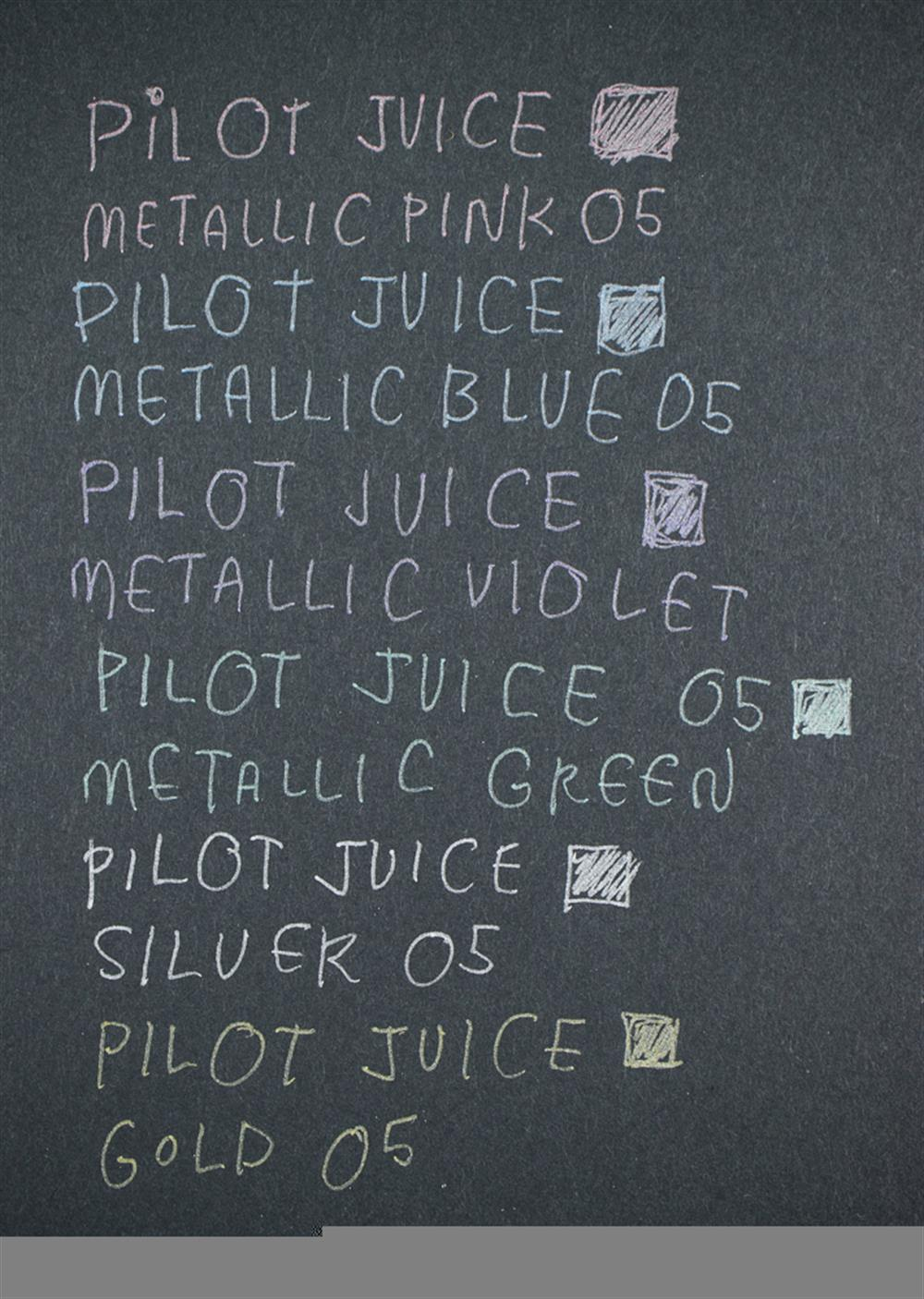 Pilot Juice 6 Metallic Color Simli Parlak Kalem Seti 0.5 mm