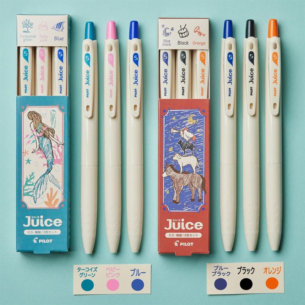 Pilot Juice Gel Pen 10th Anniversary Limited Edition - Fairy Tale Series - 18 Renk Complete Jel Kalem Seti - 0.5 mm