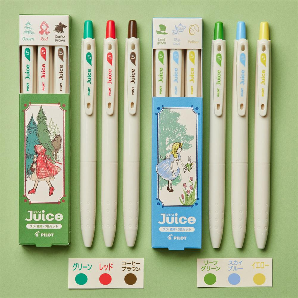 Pilot Juice Gel Pen 10th Anniversary Limited Edition - Fairy Tale Series - 18 Renk Complete Jel Kalem Seti - 0.5 mm