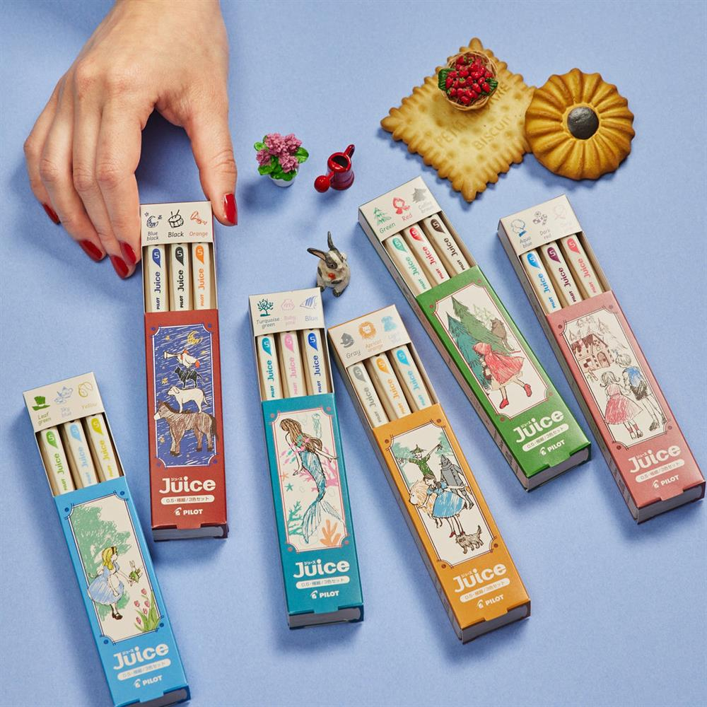 Pilot Juice Gel Pen 10th Anniversary Limited Edition - Fairy Tale Series - 18 Renk Complete Jel Kalem Seti - 0.5 mm