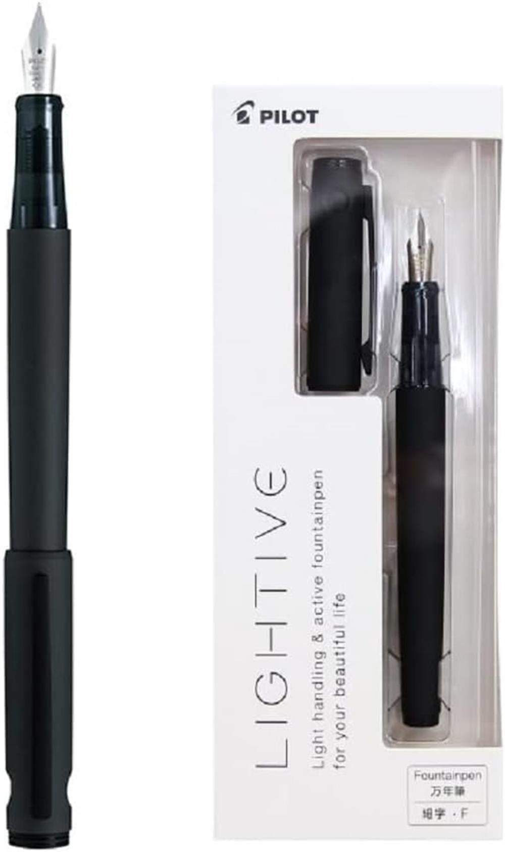 Pilot Lightive Mat Siyah Dolma Kalem F Uç