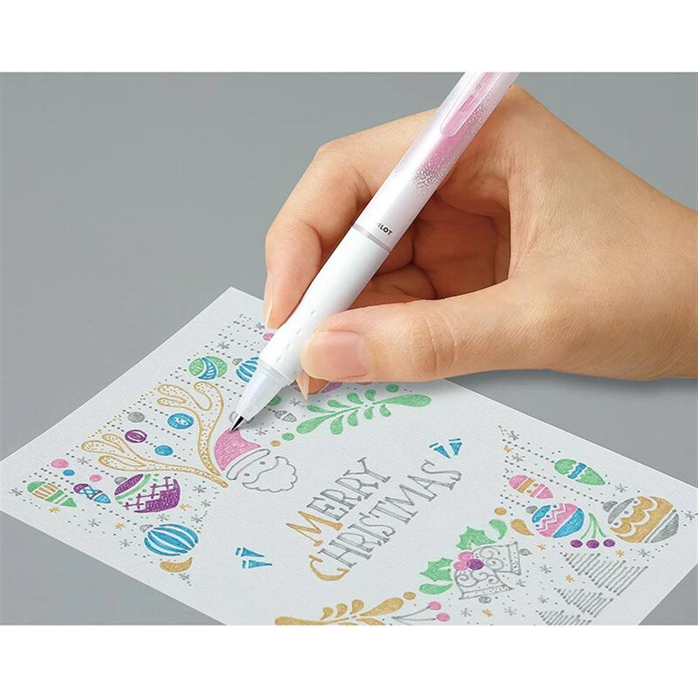 Pilot Limited Edition Kese Lamé Pearlescent Silinebilir 0.7 mm 6'lı Kalem Seti