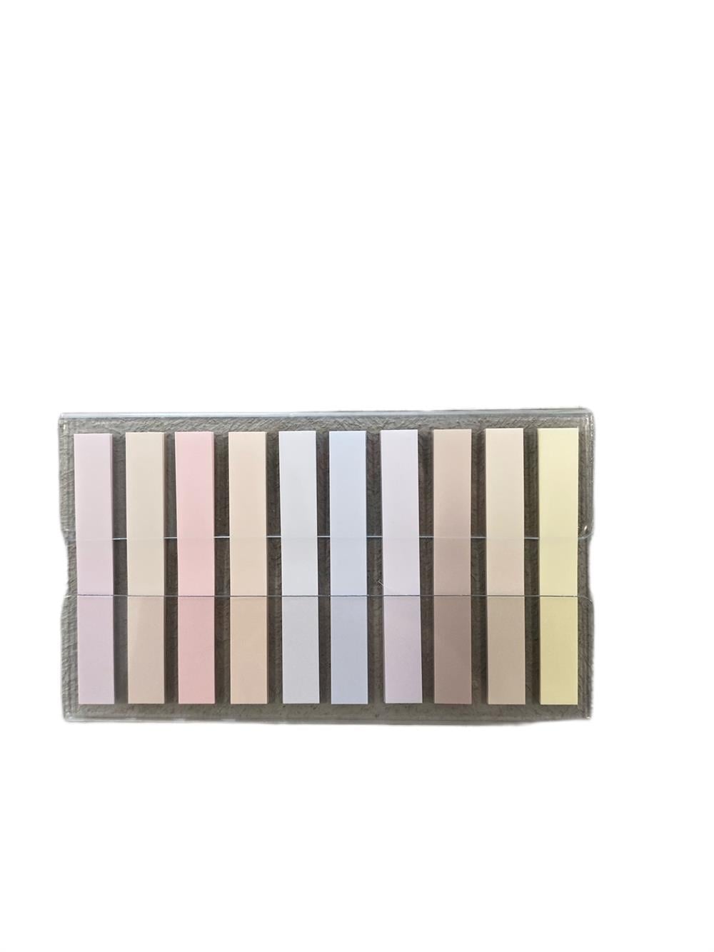 Pink Pastel Tones Thin Post It Set - 8 Colors 