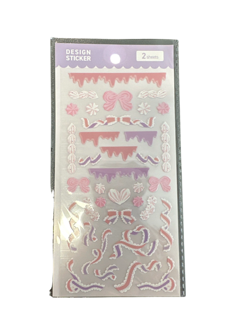 Pink Ribbons Sticker Seti
