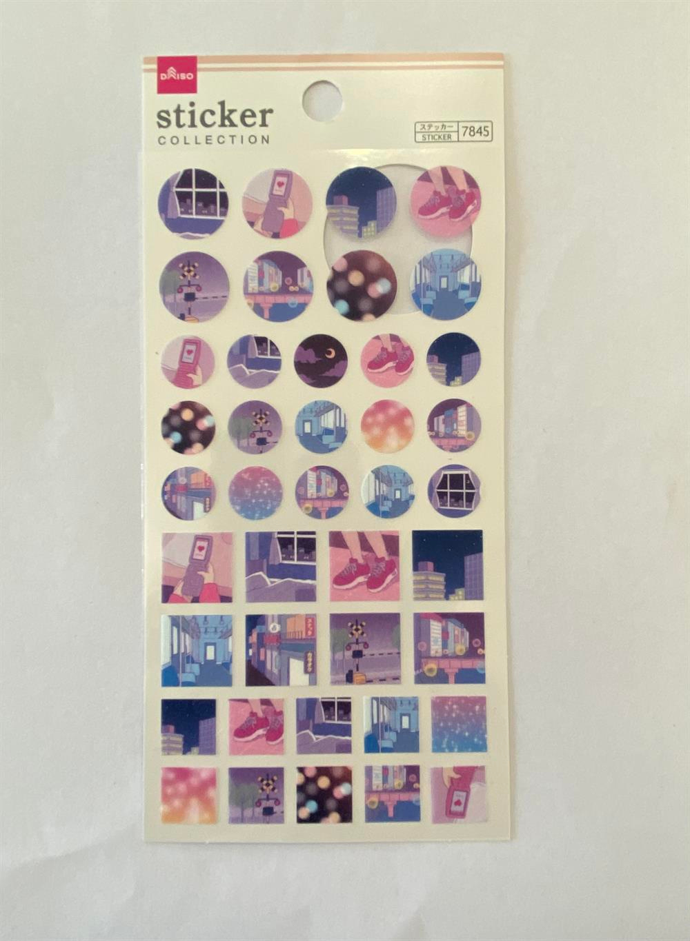 Purple Theme Sticker Set