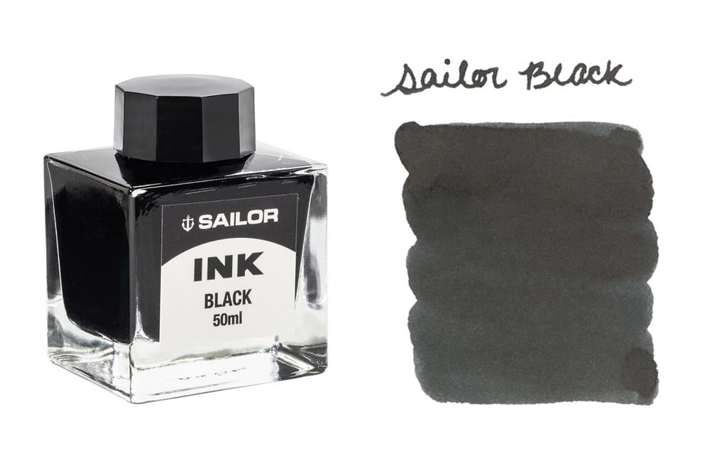 Sailor Basic Şişe Mürekkep 50 ml Siyah