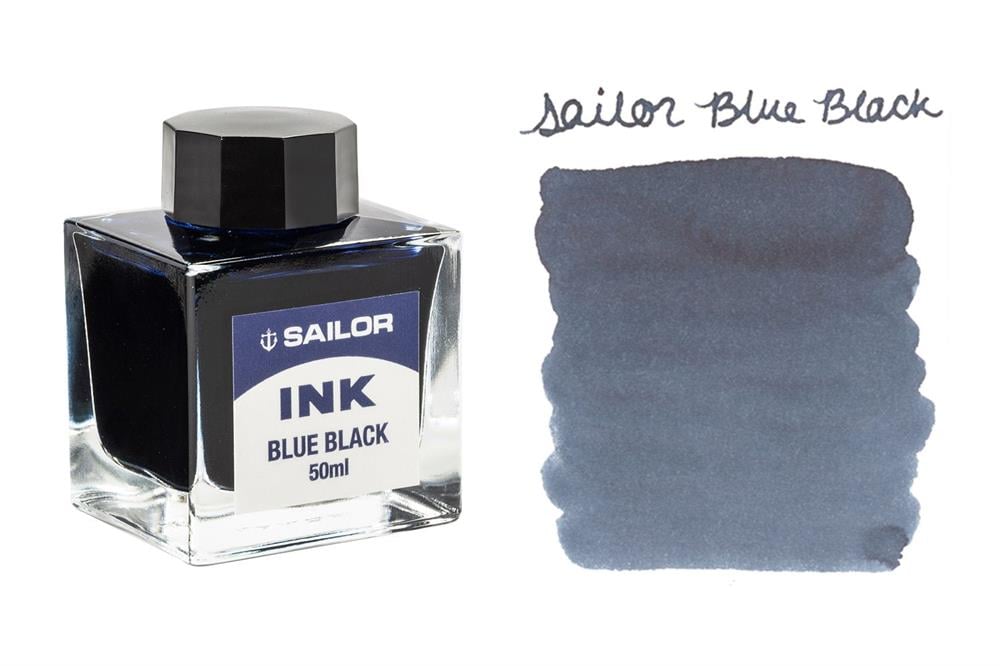 Sailor Basic Şişe Mürekkep 50 ml Siyah Mavi