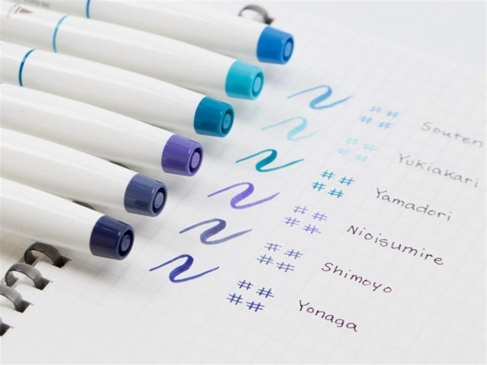 Sailor Compass Shikiori Çift Uçlu Marker - Çizim ve Yazı Kalemi - Purple | Nioisumire |203