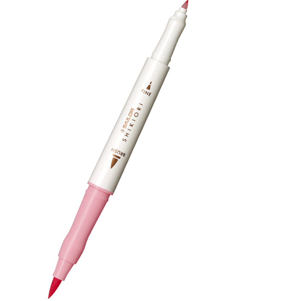Sailor Compass Shikiori Çift Uçlu Marker - Çizim ve Yazı Kalemi - Color Pink | Sakuramori | 212