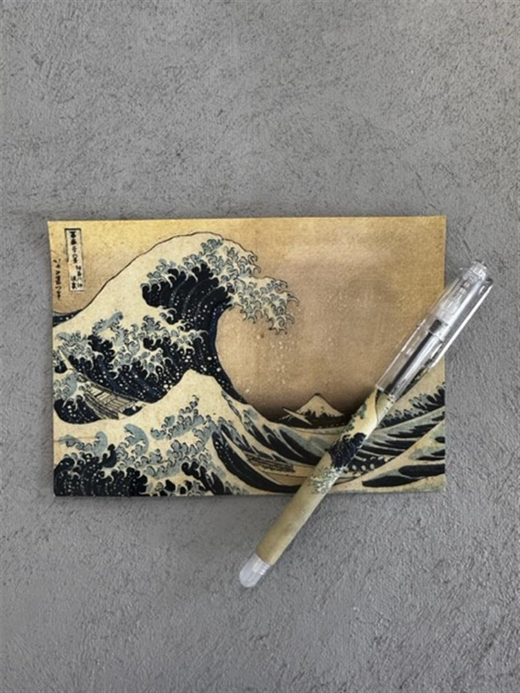Sailor Ukiyo-e Tükenmez Kalem ve Kartpostal Hediye Seti 