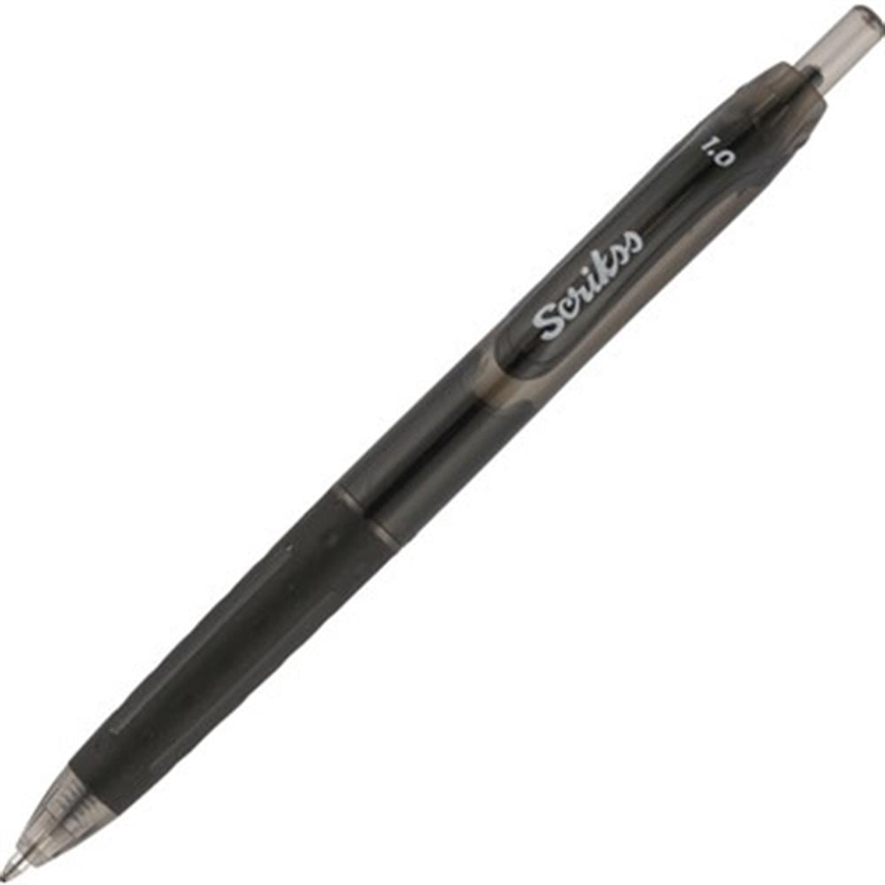 Scrikss Hybrid 1.0 mm  Ultra Soft Tükenmez Kalem Siyah