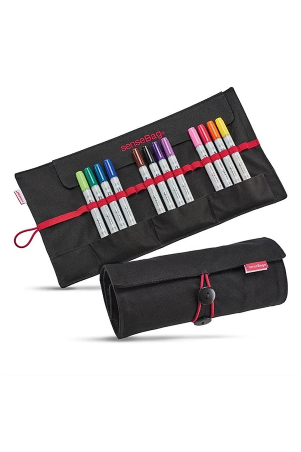SenseBag 18'li Kalem Çantası Siyah