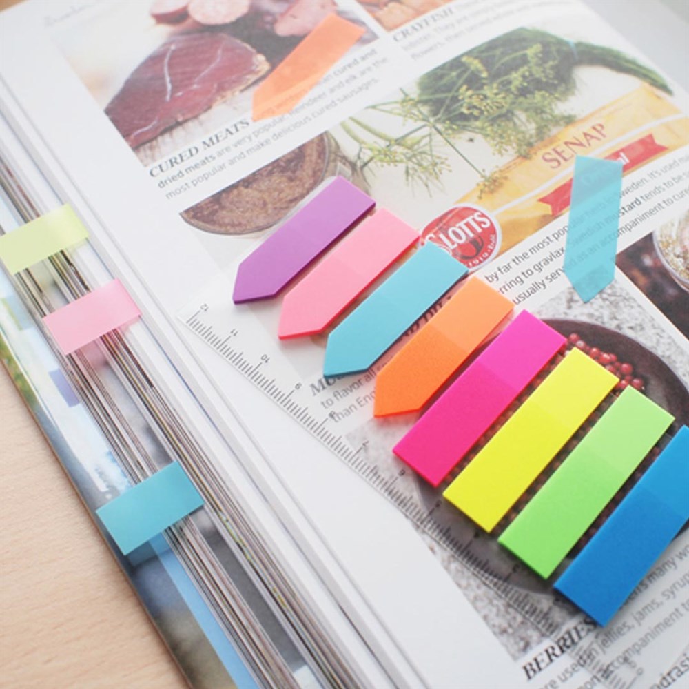 Stickn Film Index Post It - 8 Neon Renk