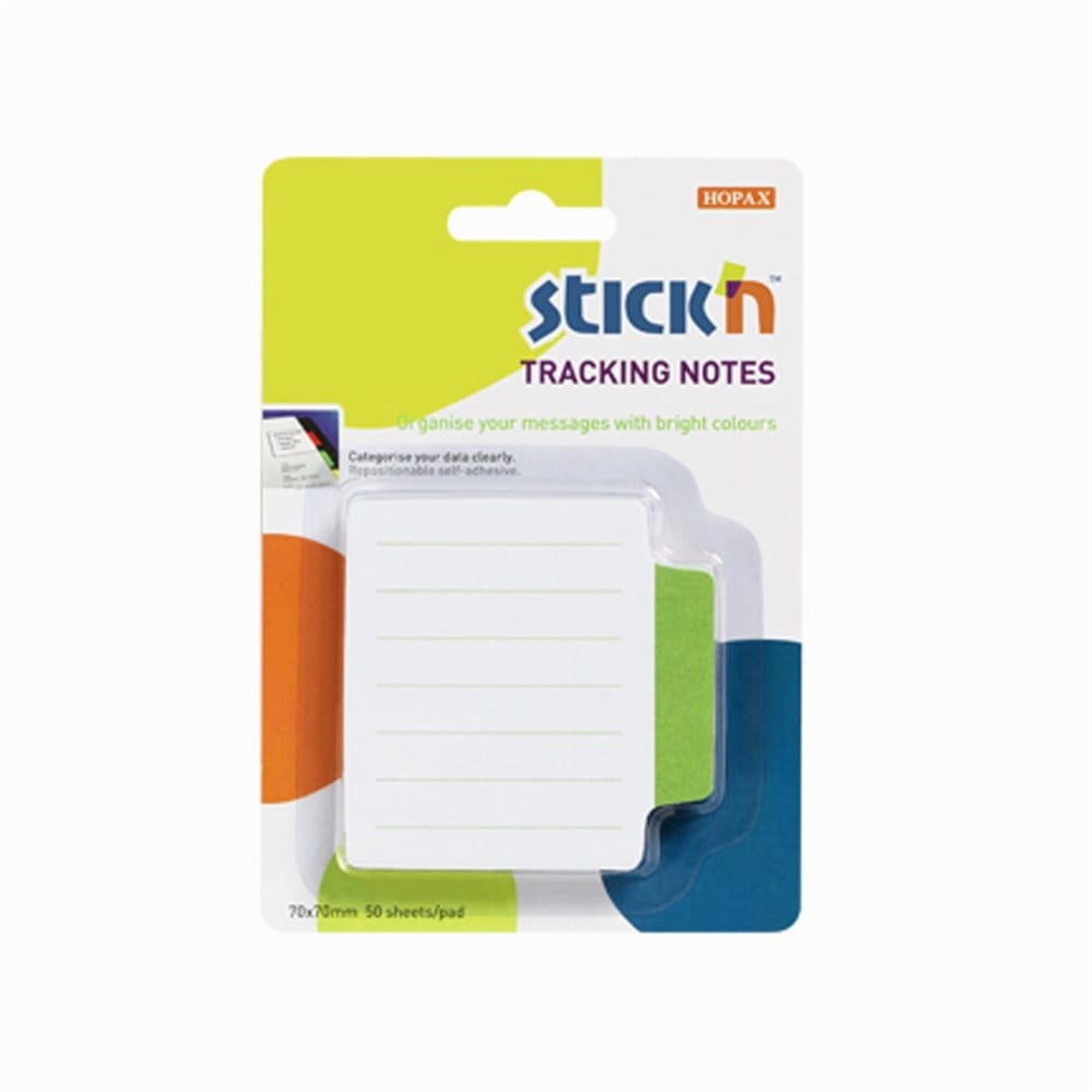 Stickn Tracking Notes Green Yapışkanlı Not Kağıtları