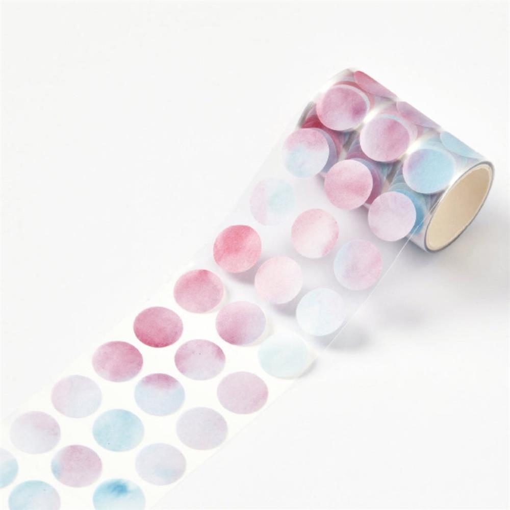 Sun-Star Die-Cut Dot Washi Sticker Roll - Sakura 