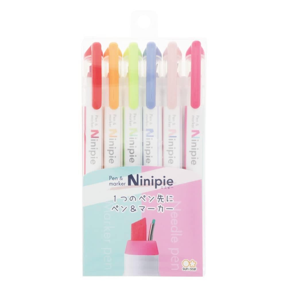 Sun Star Ninipie Fosforlu Kalem ve Jel Kalem 6'lı Set