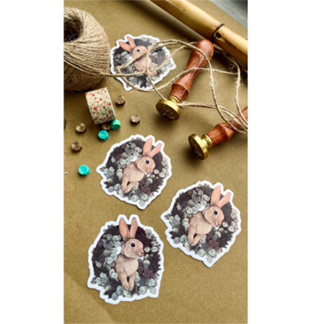 Tavşan Sticker ( Tekli)