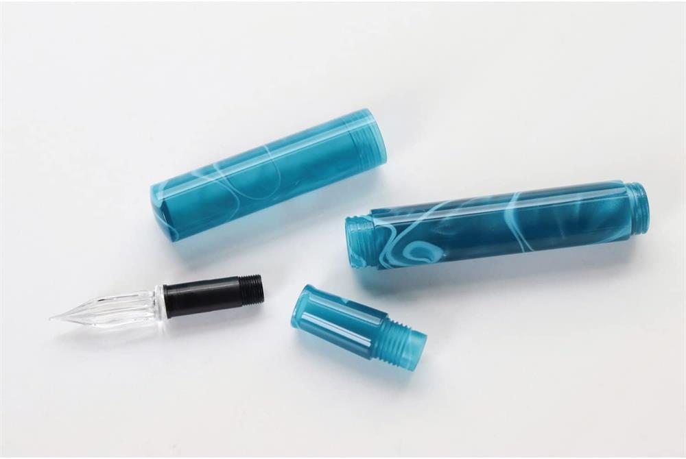 Teranishi Chemical Industry Guitar Kapaklı Cam Kalem Peacock Blue