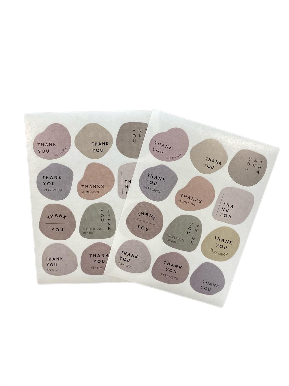 Thank You Minimal Sticker Set