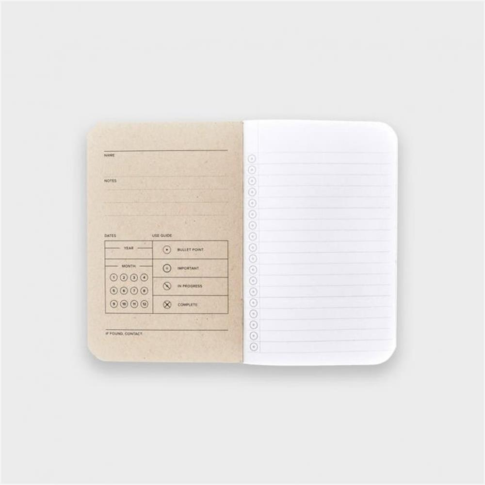 Wordnotebook 3'lü Cep Boy Digital Mountain Sarı Defter 9x14cm