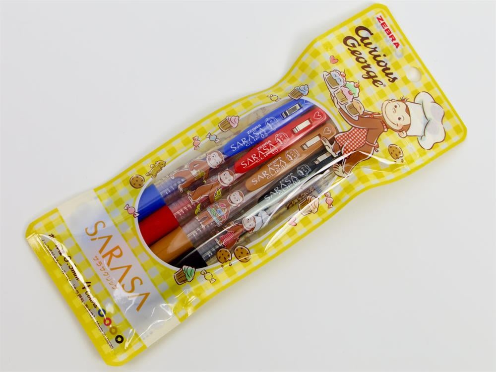 Zebra Sarasa Limited Edition Curious George 0.5 mm 4 Farklı Renk