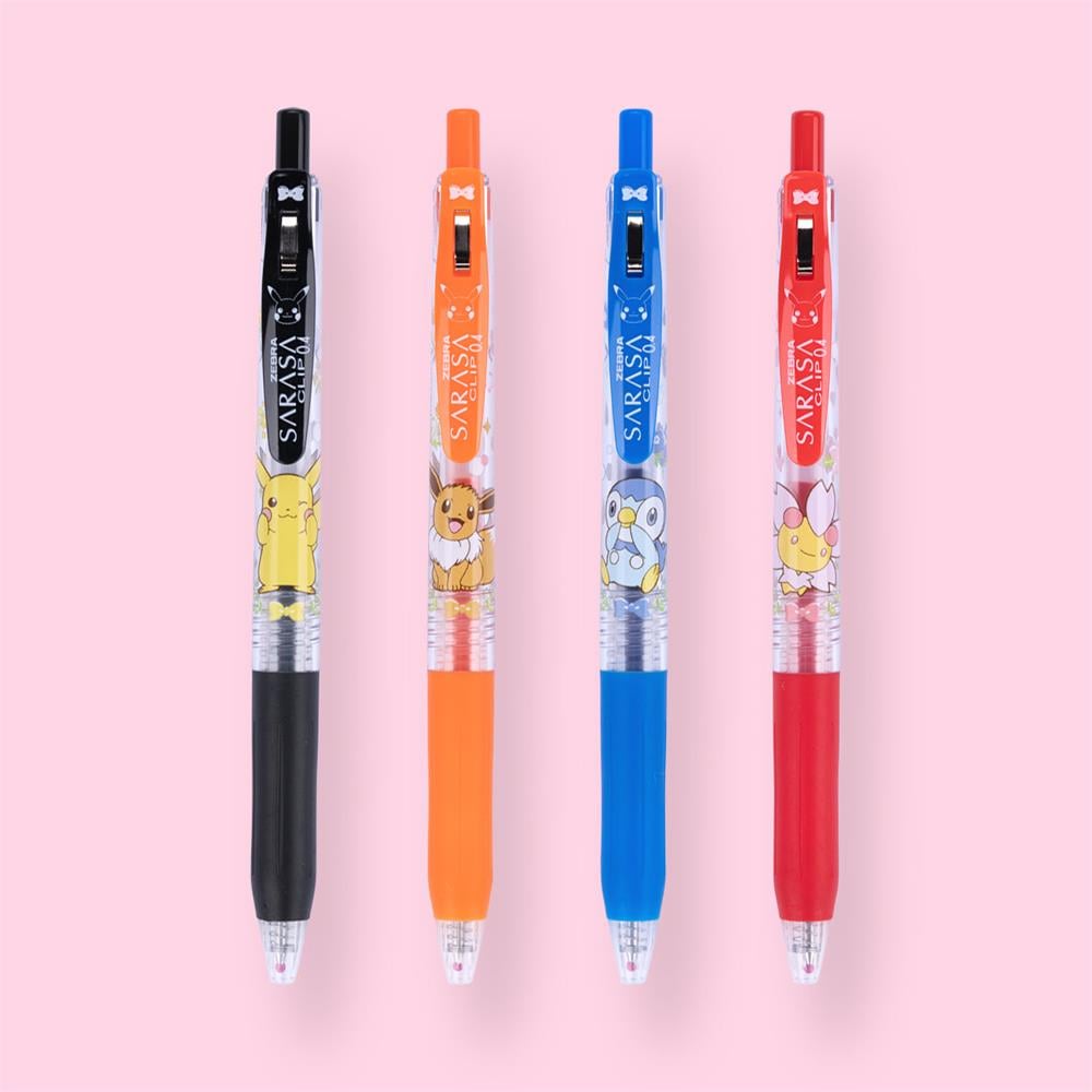 Zebra Sarasa Limited Edition Pocket Monsters Pokemon 0.4 mm 4 Farklı Renk