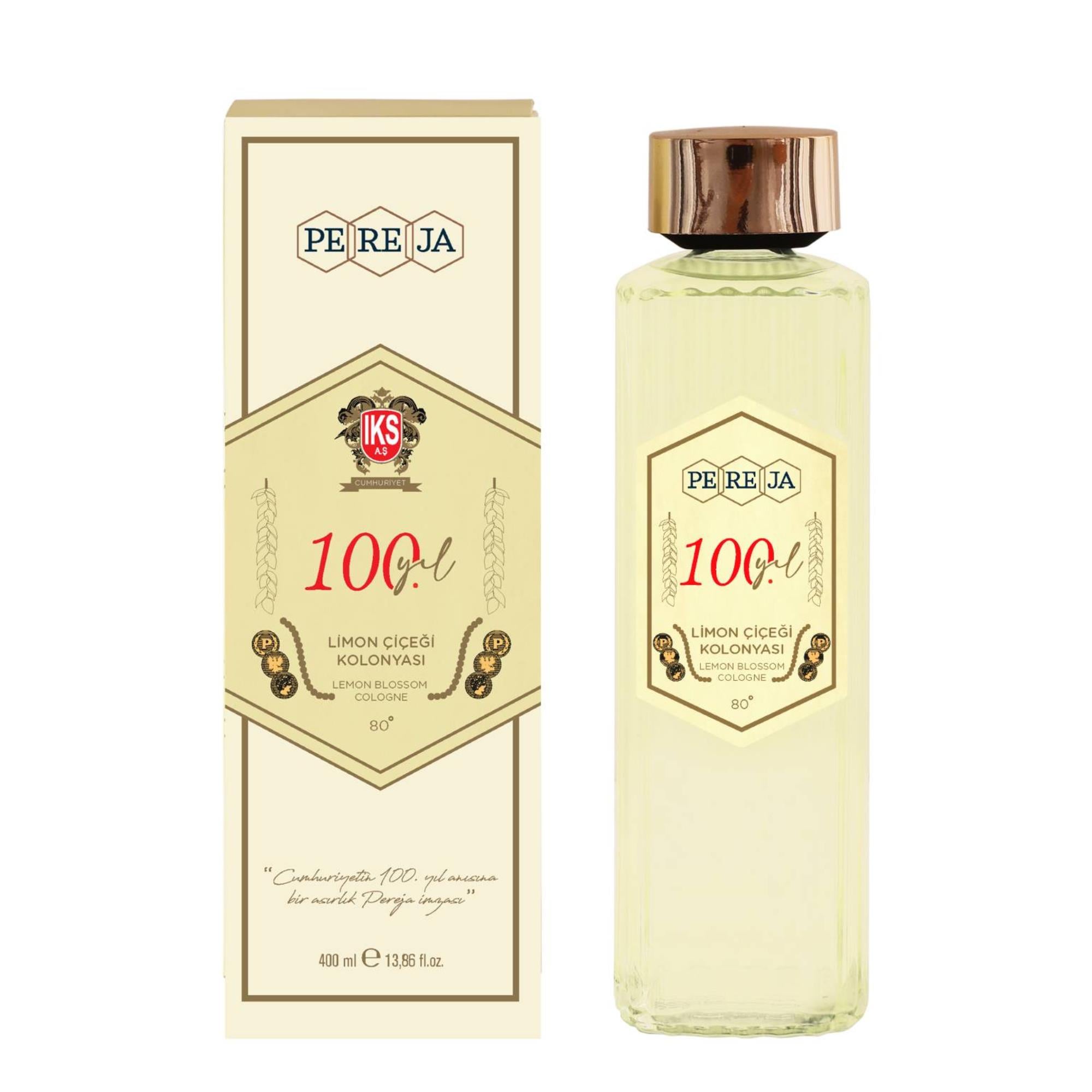 Pereja 100. Yıl Limon Kolonyası 400 Ml Cam Şişe
