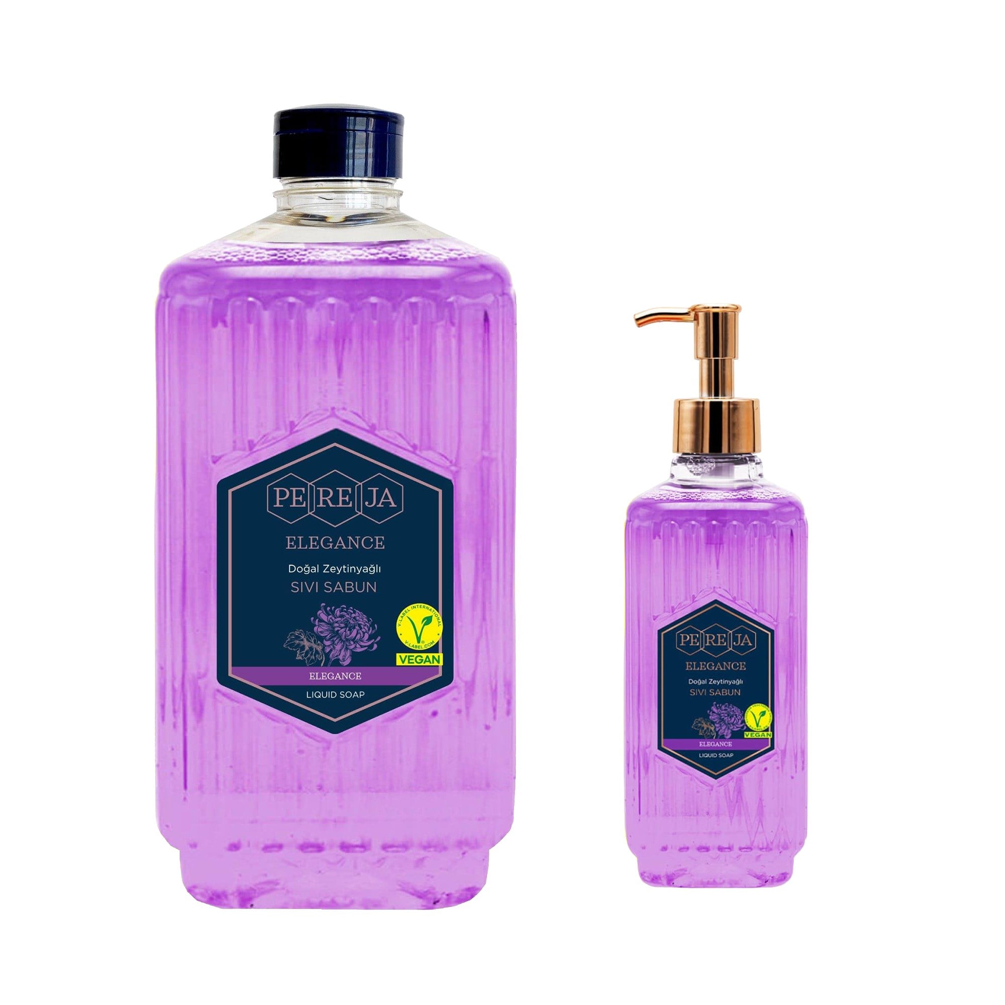 Pereja Elegans Doğal Zeytinyağlı Sıvı Sabun 1500 ml + 500 ml Avantajlı Paket