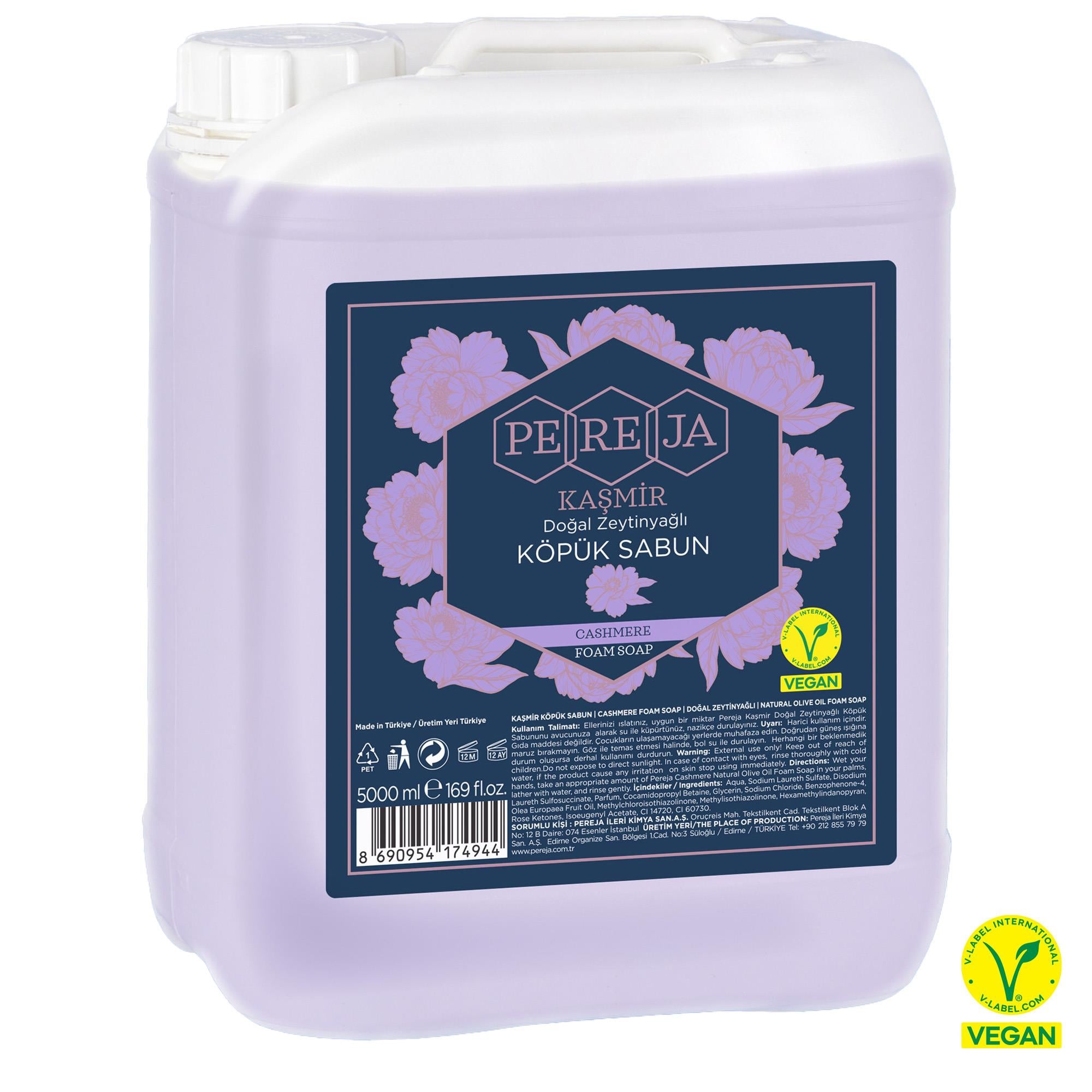 Pereja Kaşmir Köpük Sabun 5000 ml