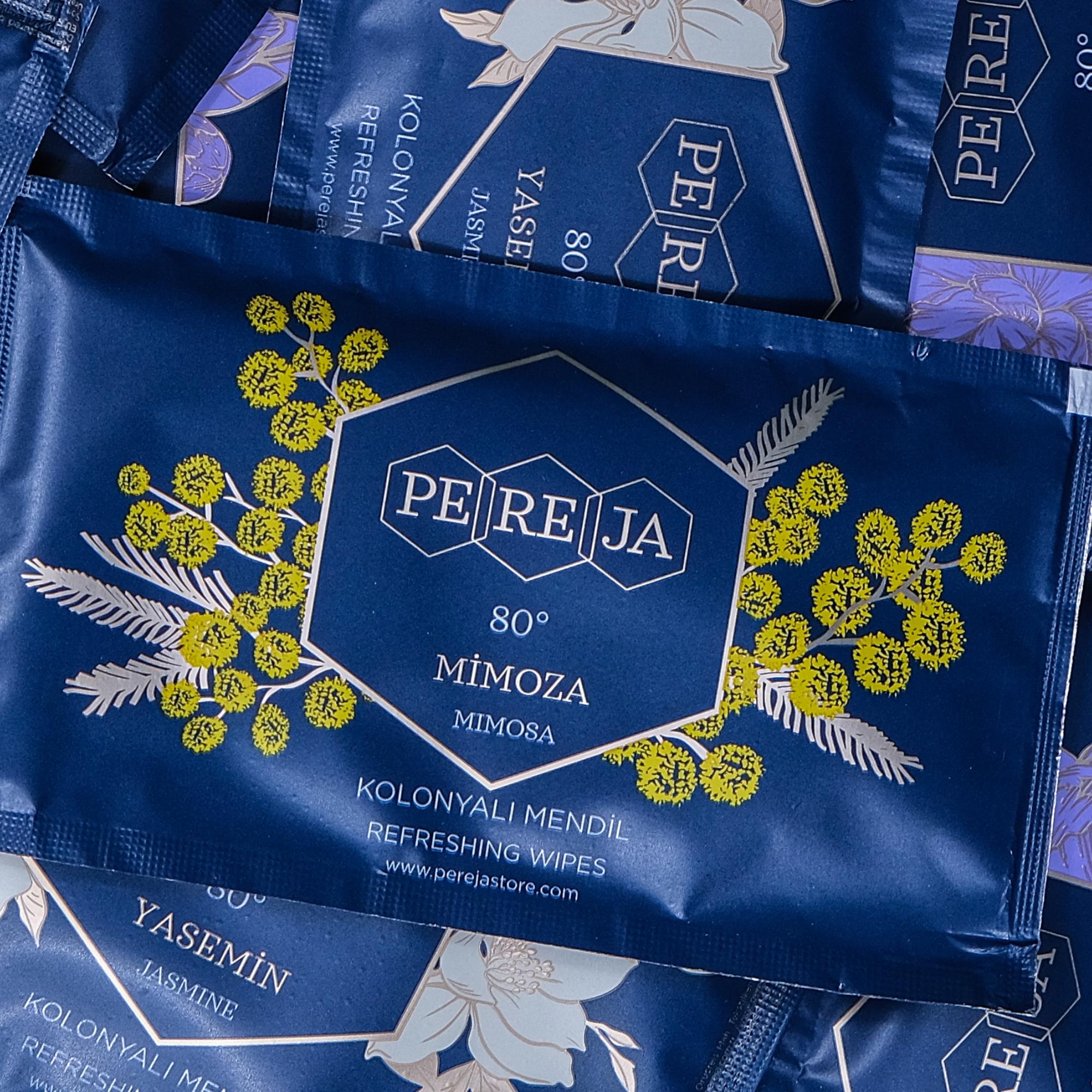 Pereja Mimoza Kolonyalı Mendil 60'lı