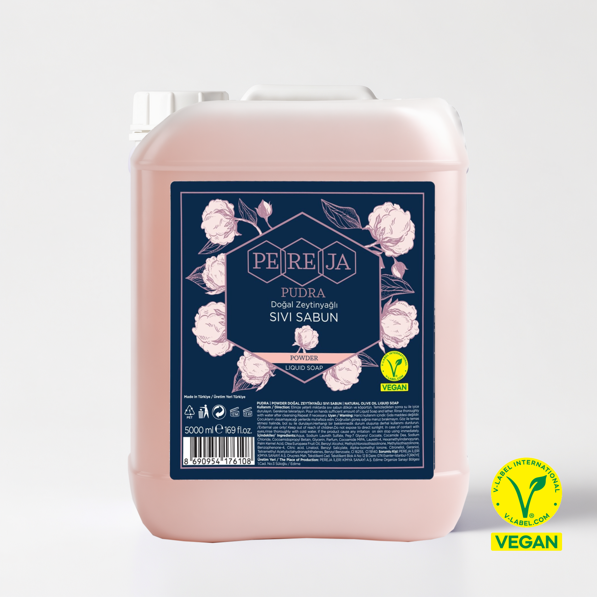 Pereja Pudra Doğal Zeytinyağlı Sıvı Sabun 5000 ml