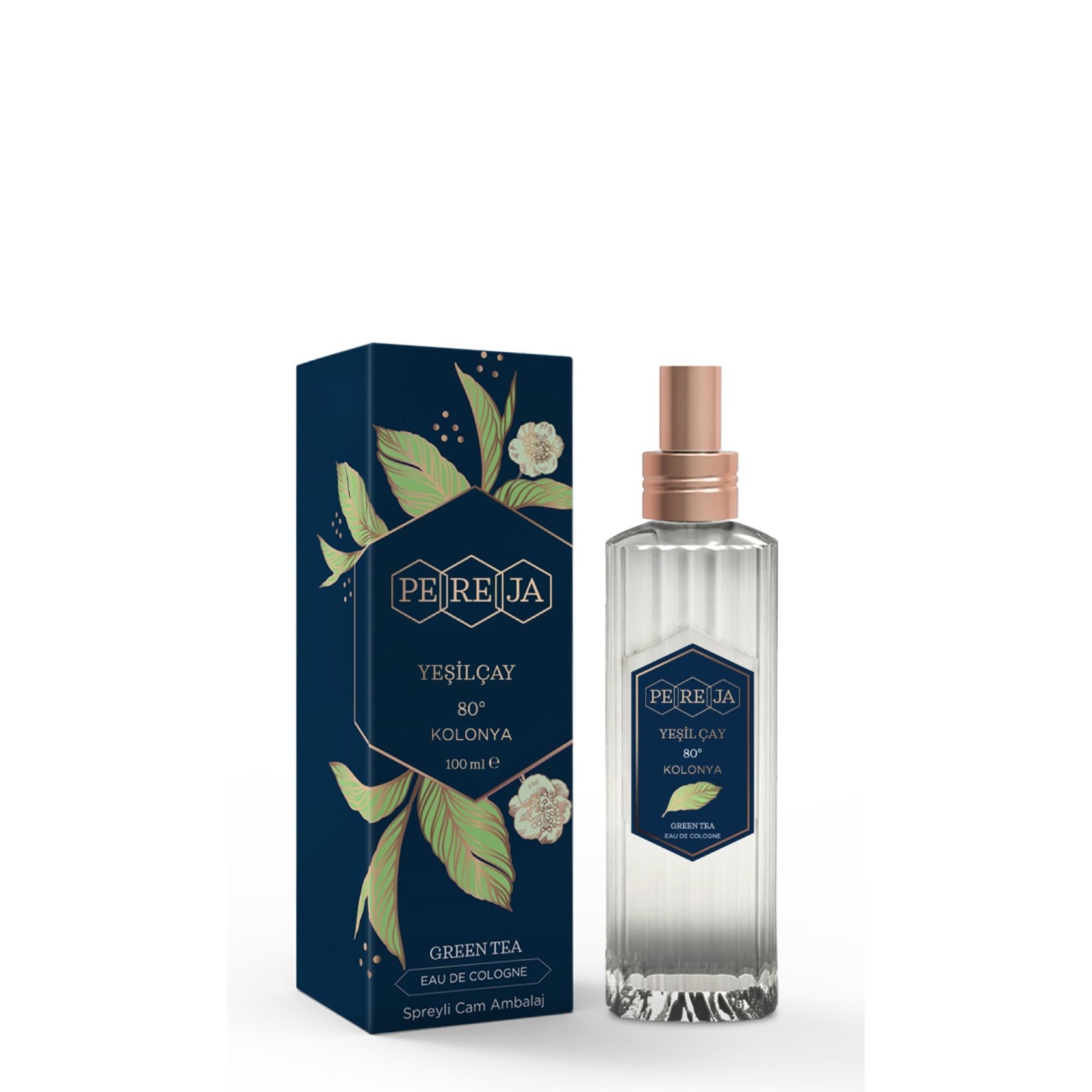 Pereja Yeşil Çay Kolonyası 100 ml Cam Şişe