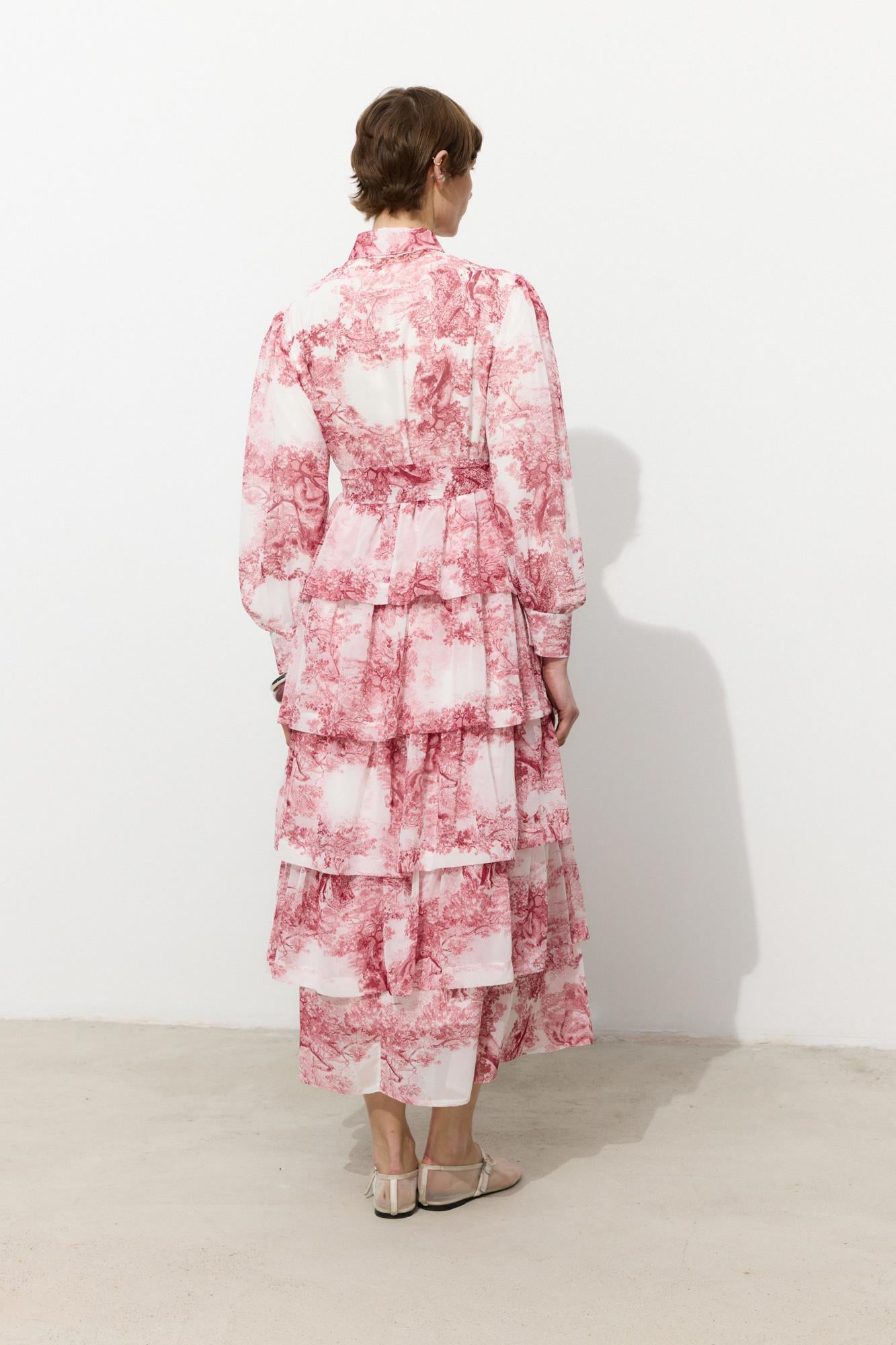 Fleur Bordo Elbise