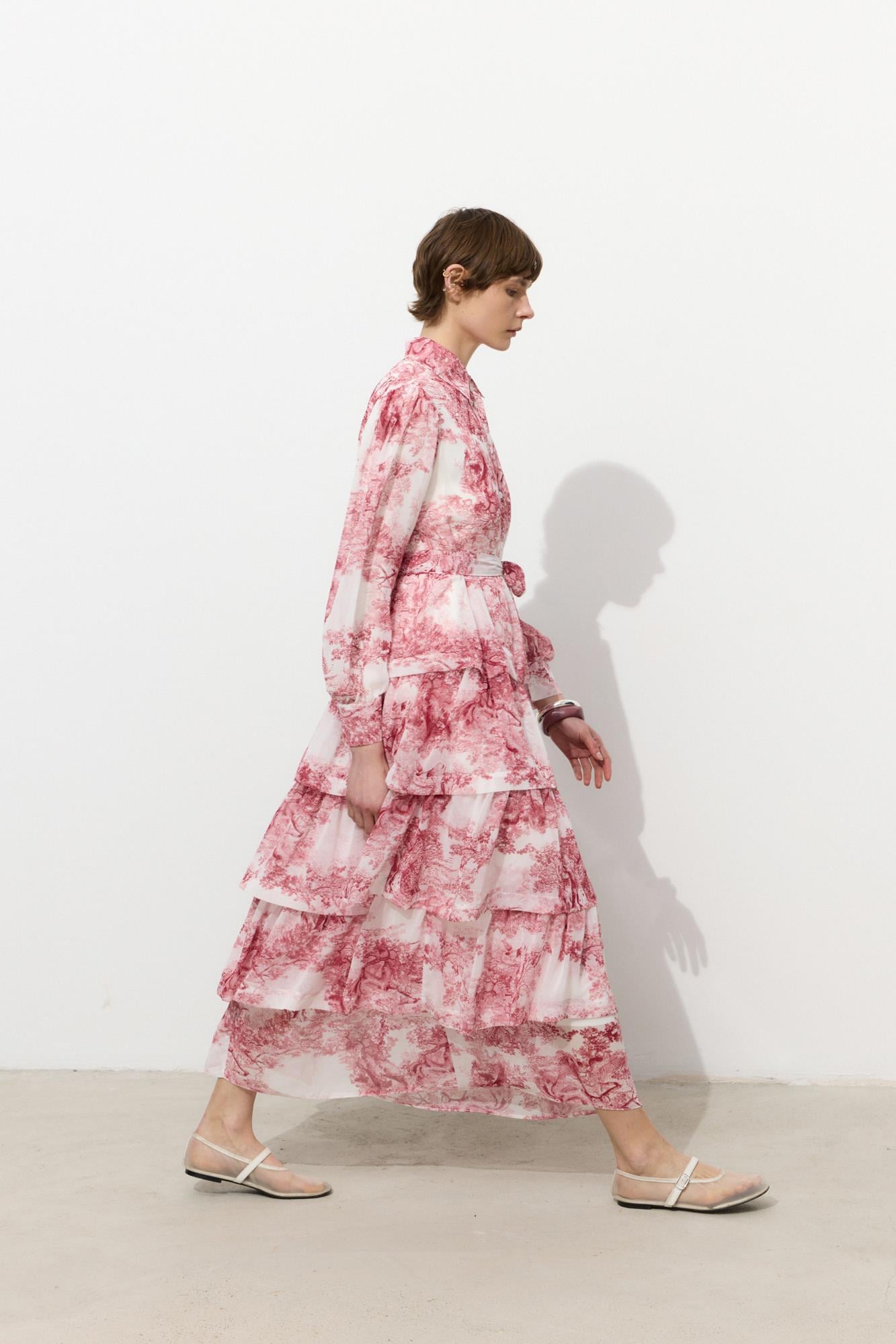 Fleur Bordo Elbise