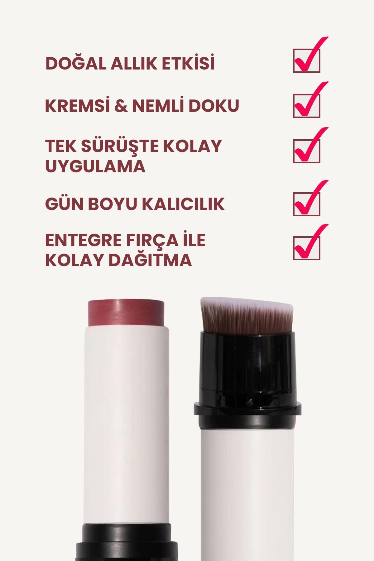 ÇİFT TARAFLI STİCK ALLIK (Blush)