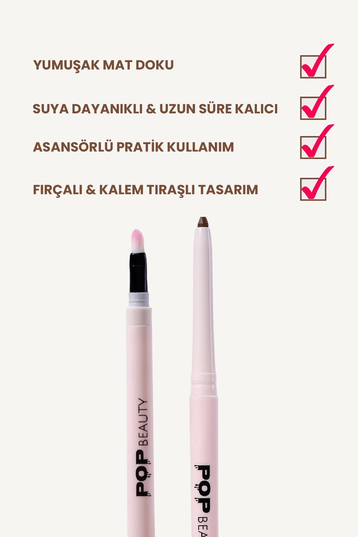 Dudak Kalemi, Suya Dayanıklı, Asansörlü, Waterproof Lıplıner- Mercy