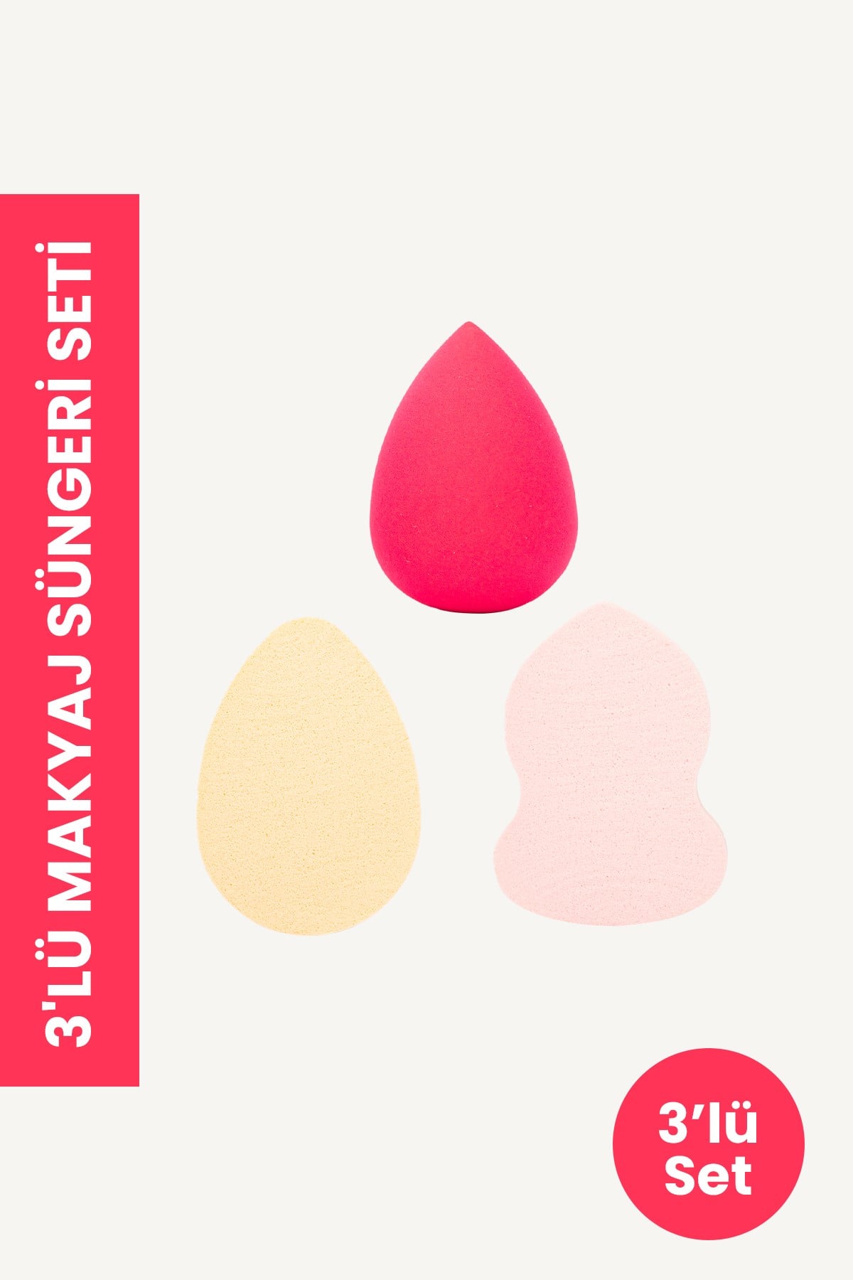 Makyaj Süngeri Seti, Pembe TYC00537722013