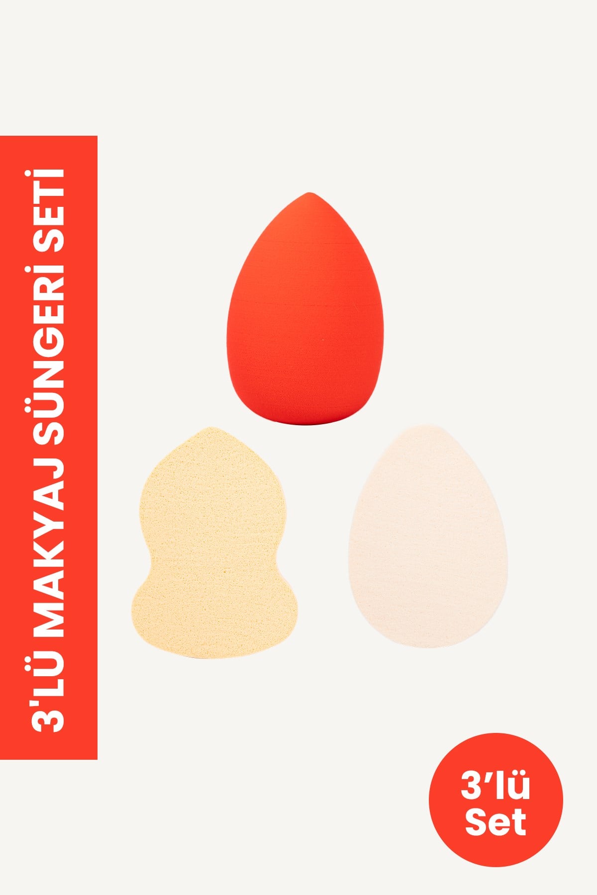 POP Beauty Makyaj Süngeri Seti, Turuncu TYC00535032520