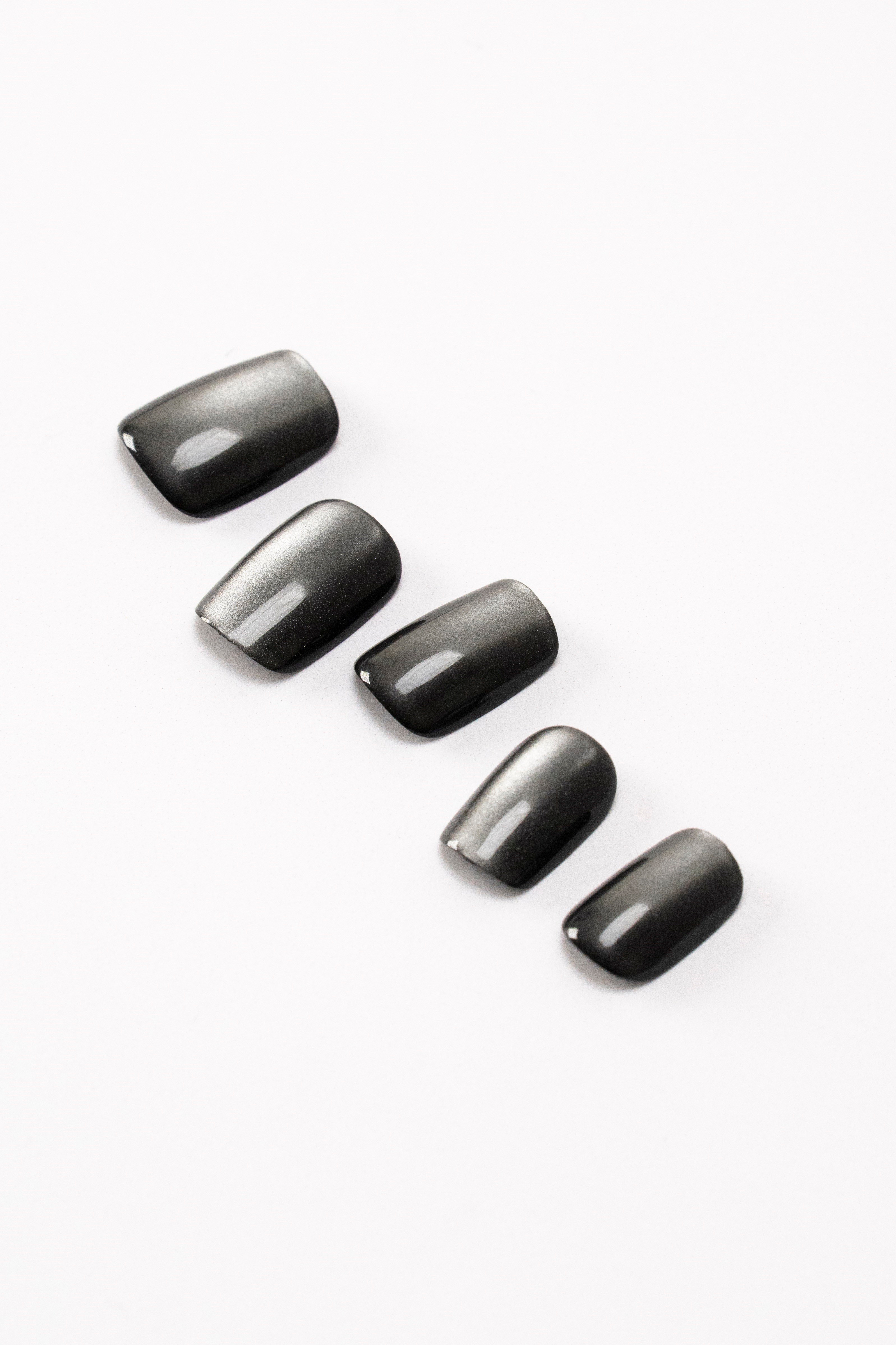 POP Beauty Takma Tırnak Seti & Zararsız Yapıştırıcı, Cat Eye POPBeauty10144