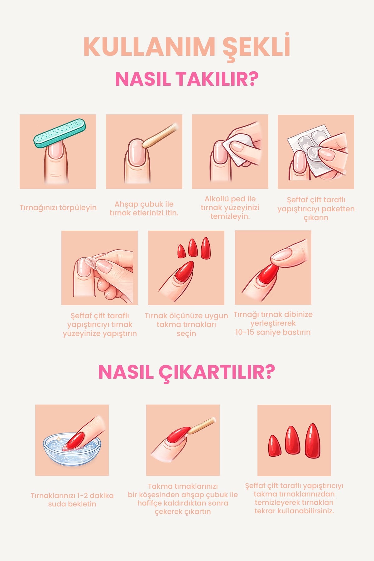 Takma Tırnak Seti
