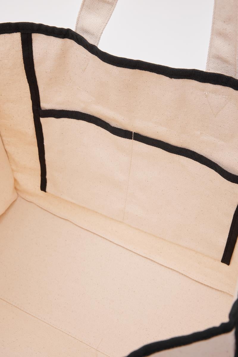 Arc X Large Kanvas Siyah Saplı Tote Bag 