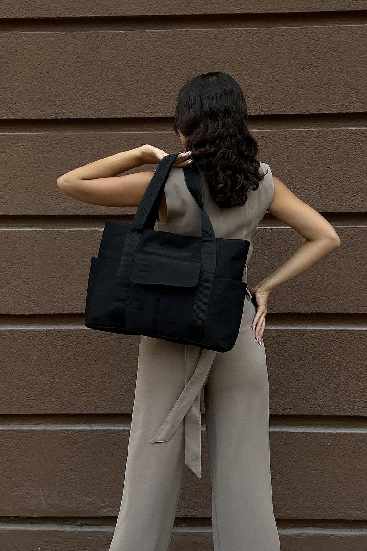 Bigger Cepli Tote Çanta Pettit Siyah