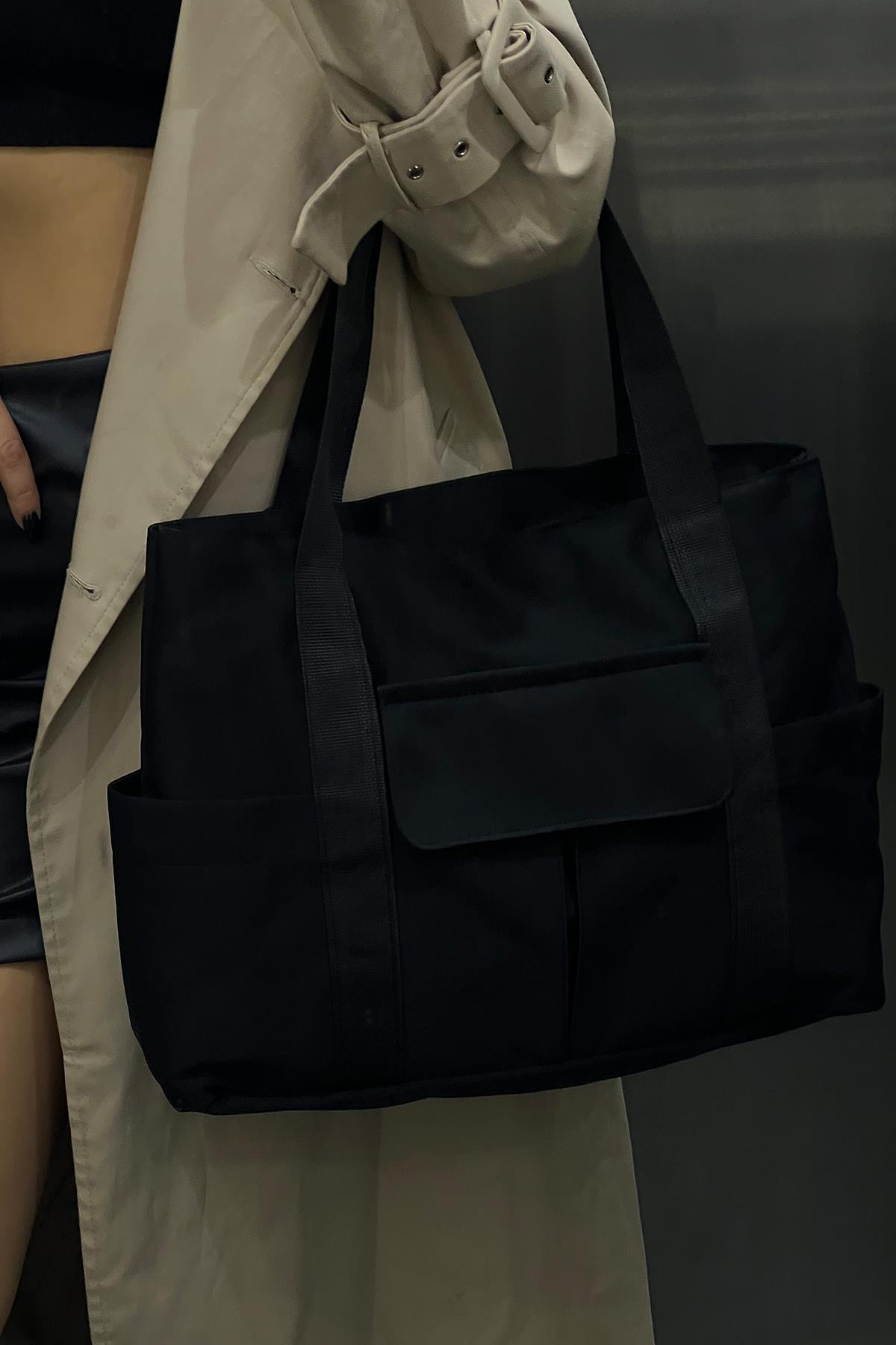 Bigger Cepli Tote Çanta Pettit Siyah