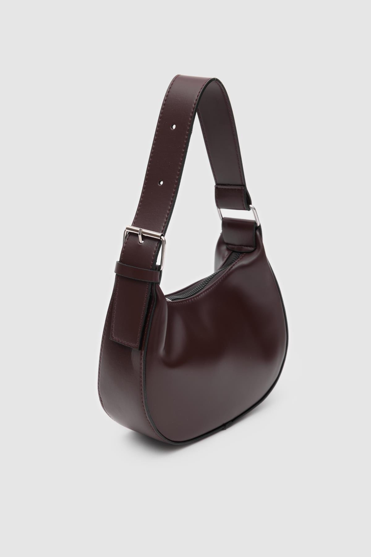 Giu Oval Baget Çanta Acı Kahve