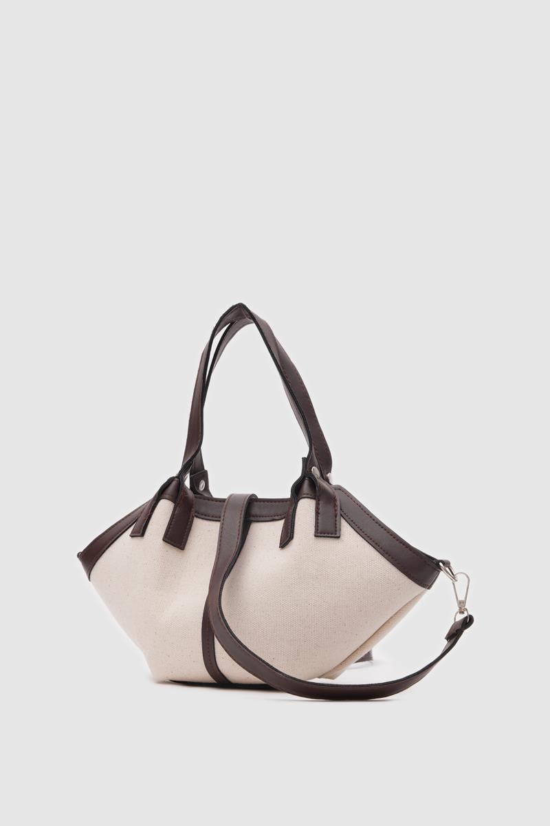 Herbag Kanvas Acı Kahve El ve Çapraz Çanta