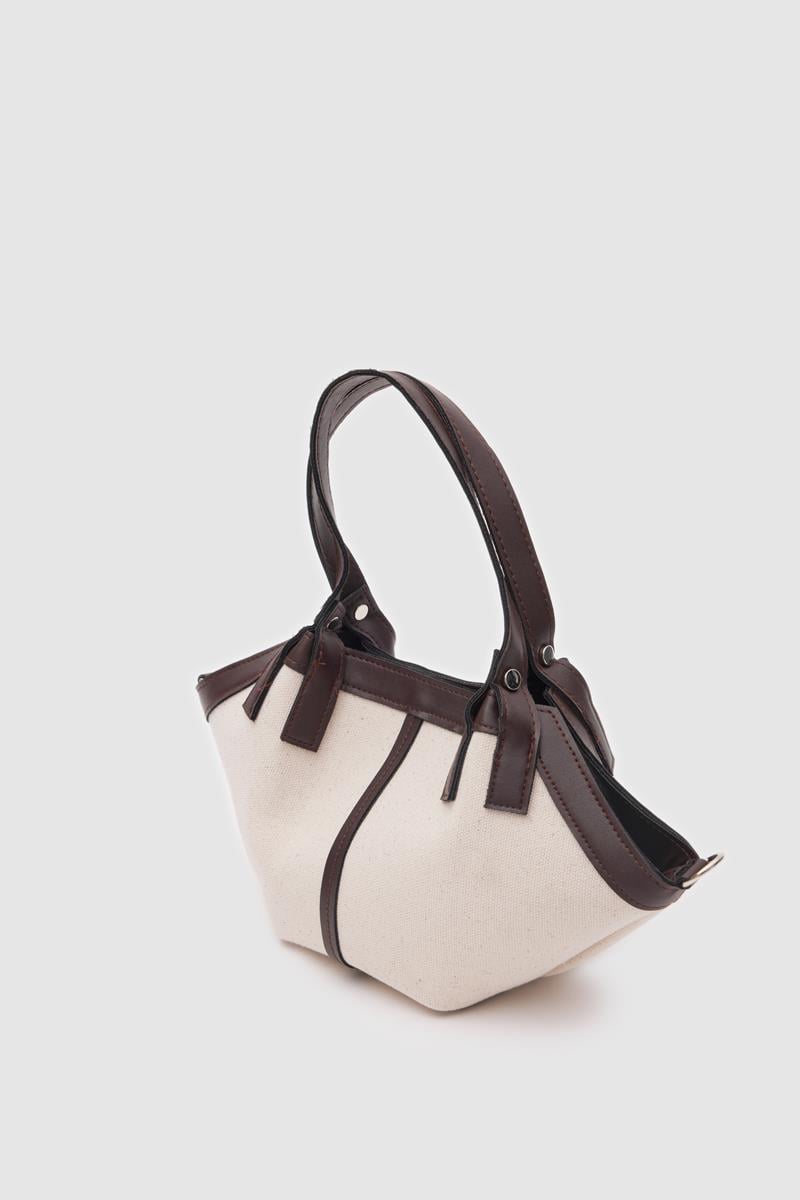 Herbag Kanvas Acı Kahve El ve Çapraz Çanta