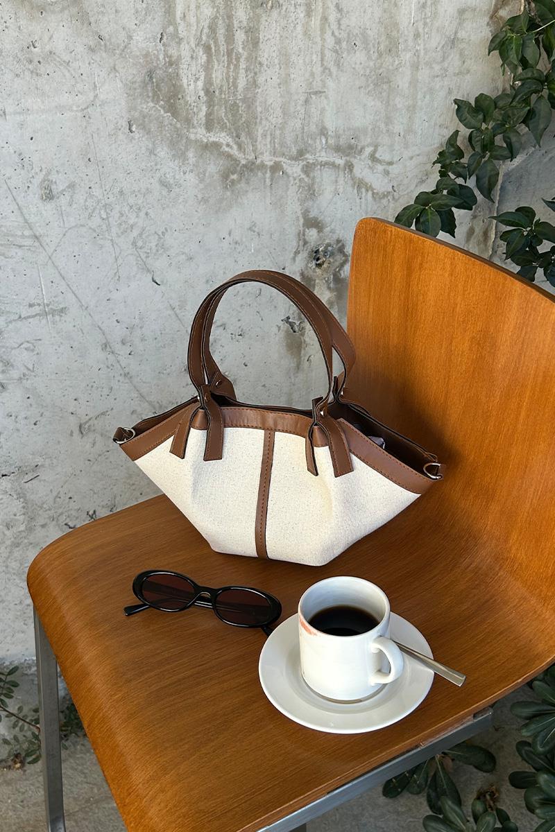 Herbag Kanvas Taba El ve Çapraz Çanta