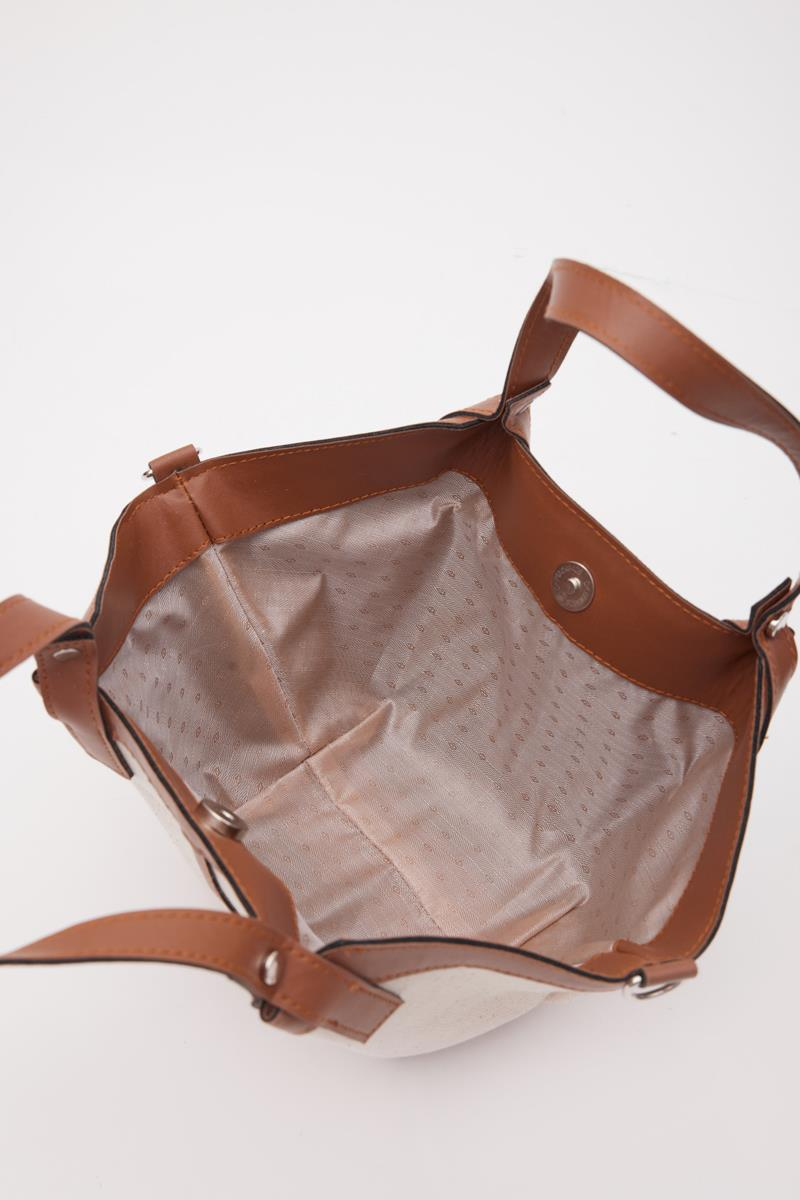 Herbag Kanvas Taba El ve Çapraz Çanta