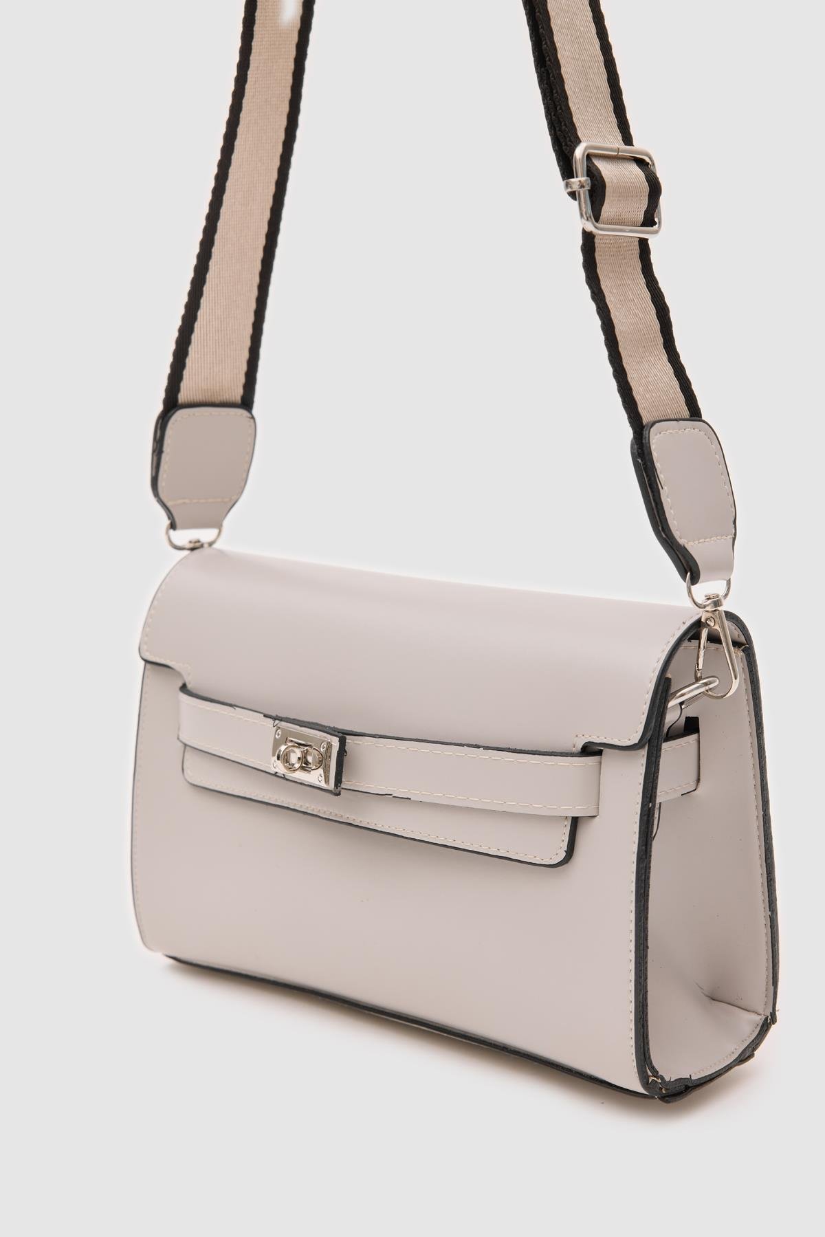 Kelly Kilitli Clutch Bag Gri